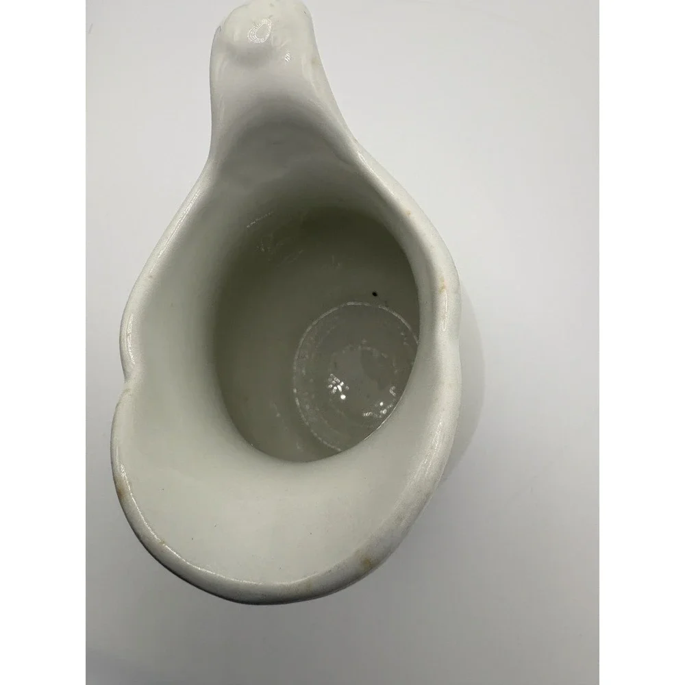 Victory China Cream Pitcher Creamer Small Vintage Green Stripe‎ Accent